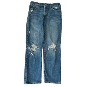 GAP Jeans Women's Size 28 | 6R Cheeky Straight High Rise Distressed